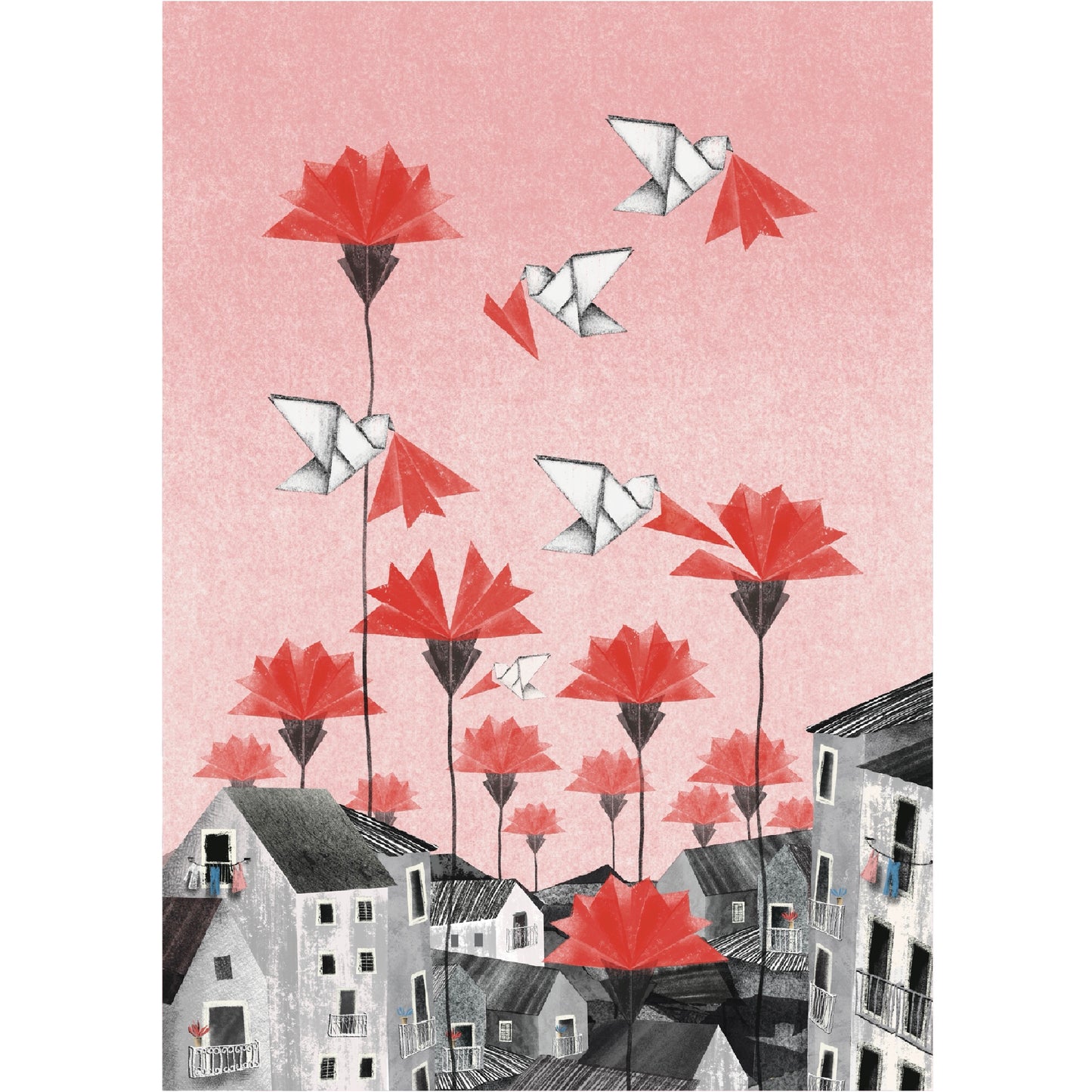 Casas & cravos origami