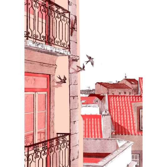 Varandas de Lisboa (céu branco)